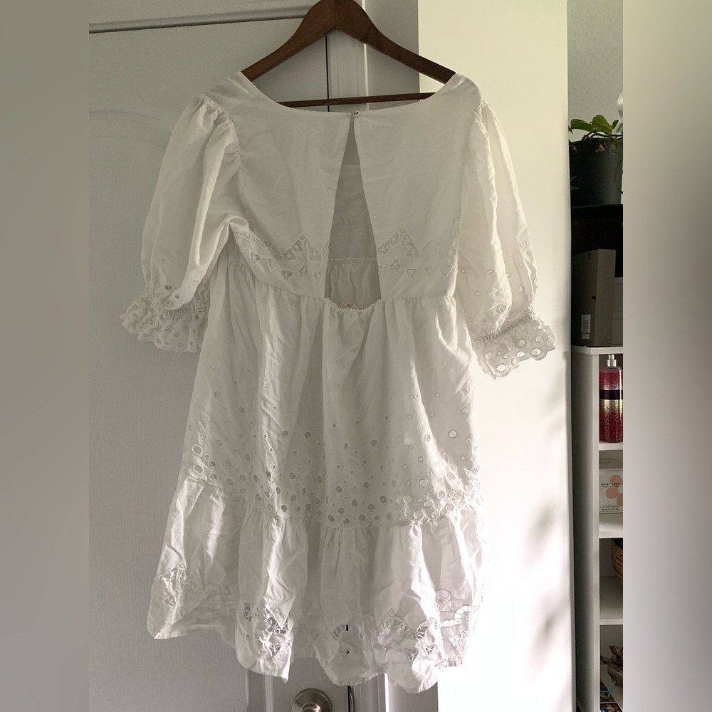 Anthropologie Audrina Eyelet Mini Dress - Picture 12 of 14